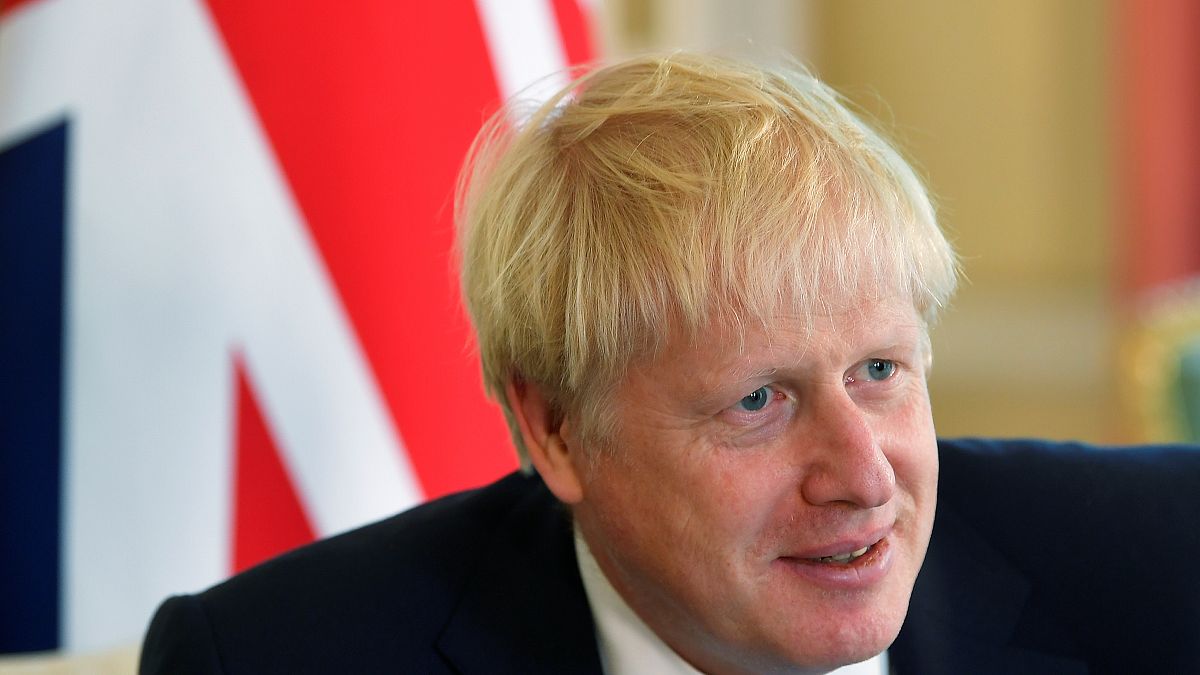 Britain's Prime Minister Boris Johnson on August 7, 2019.