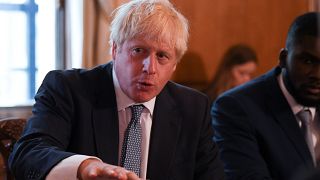 Britain's Prime Minister Boris Johnson in Downing Street, London, on  August 12, 2019.
