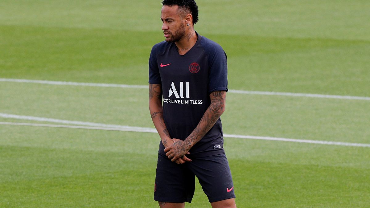 Neymar pendant un entraintement REUTERS/Philippe Wojazer