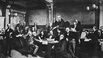 The signing of the first Geneva Convention in 1846