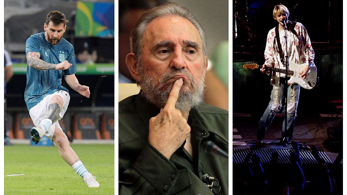 Leo Messi, Fidel Castro y Kurt Cobain, personajes célebres zurdos