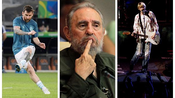 Leo Messi, Fidel Castro y Kurt Cobain, personajes célebres zurdos Leo Messi, Fidel Castro y Kurt Cobain, personajes célebres zurdos