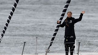 La joven ecologista Greta Thunberg viaja  en velero a la cumbre climática de Nueva York