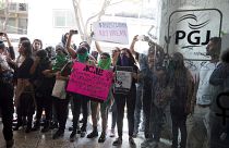 جانب من مظاهرة ضد الشرطة المكسيكية