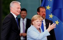 مرکل: طرح تشکیل ناوگان دریایی اروپایی در تنگه هرمز به بحث گذاشته می‌شود