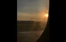 شاهد: لحظة اصطدام طيور النورس بمحركات طائرة روسية ما دفعها للهبوط الاضطراري في حقل ذرة
