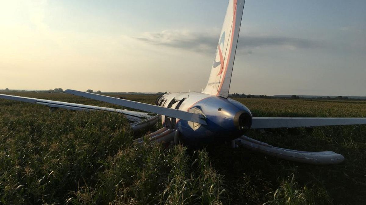 En Russie, un Airbus atterrit d'urgence dans un champ
