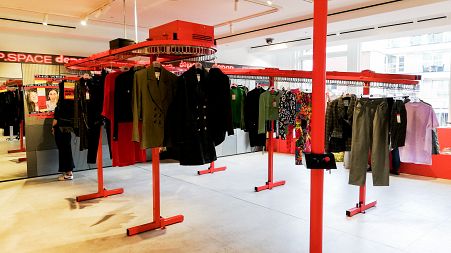 Kinetic rail at Selfridges Depop pop-up