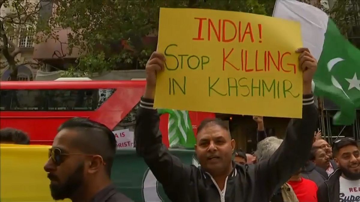 شاهد: مظاهرات في لندن للتنديد بسياسة الهند في كشمير
