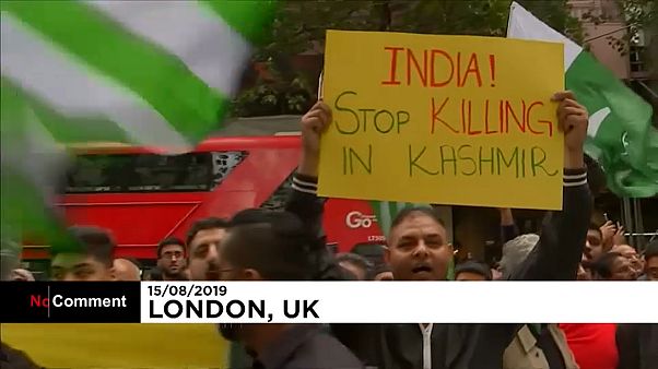 Manifestation à Londres contre la révocation de l’autonomie du Cachemire indien Manifestation à Londres contre la révocation de l’autonomie du Cachemire indien