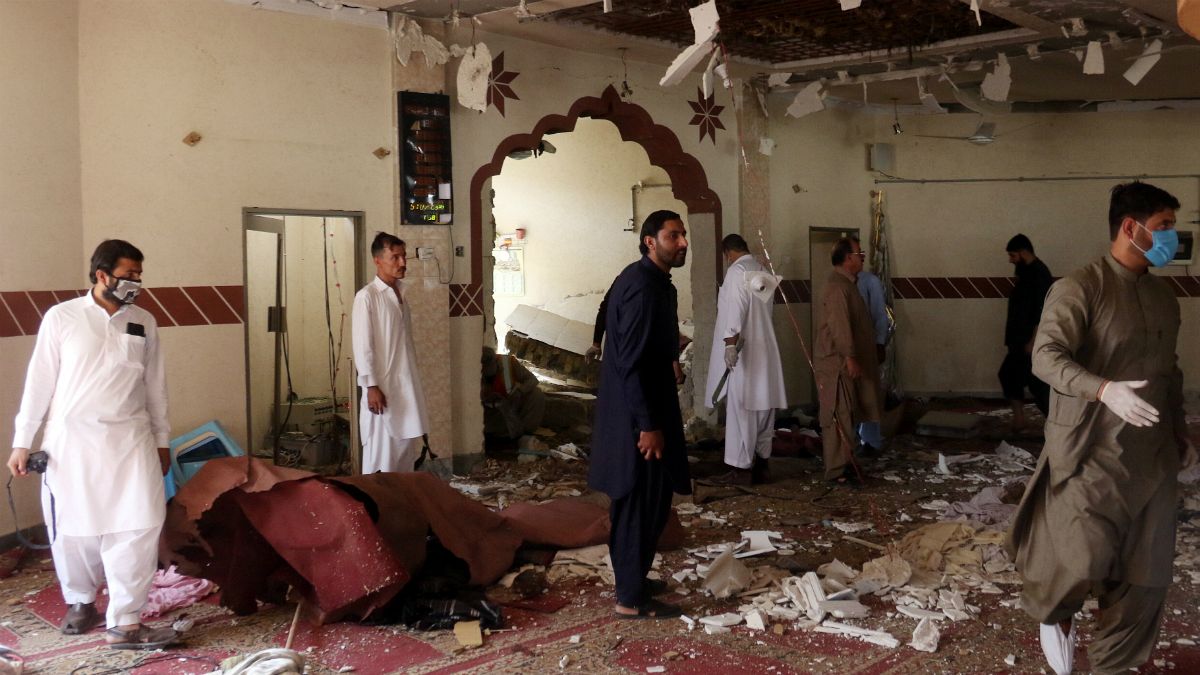 انفجار بمب در مسجدی واقع در ایالت بلوچستان پاکستان