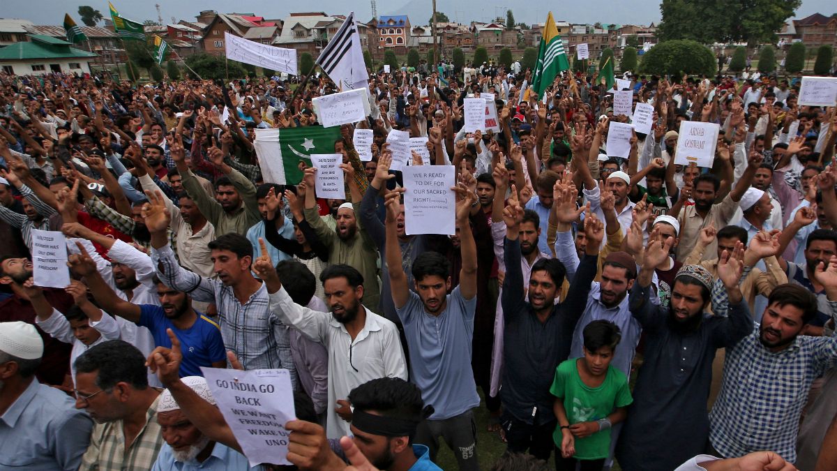 تظاهرات در کشمیر تحت کنترل هند