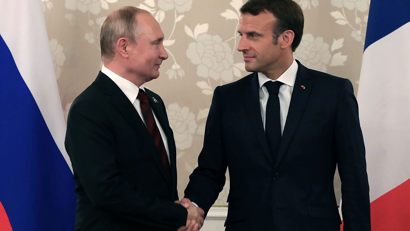 Ukraine high on agenda as Macron meets Putin before G7 | Euronews