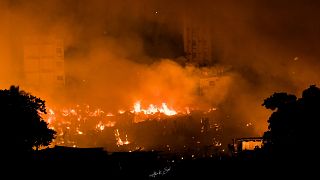 Сильнейший пожар в пригороде Дакки