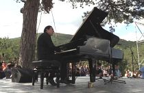 Video | Piyanist Fazıl Say'dan Kaz Dağları'nda 'Su ve Vicdan Nöbeti' eylemcilerine destek konseri