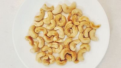 Cashew nuts on a plate Cashew nuts on a plate