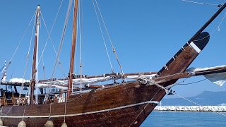 Στο Παλιό λιμάνι της Κέρκυρας έδεσε την Κυριακή 18 Αυγούστου 2019, το βράδυ το 40μετρο παραδοσιακό ξύλινο σκάφος του Κατάρ