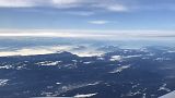 View over the Alps en route to Geneva