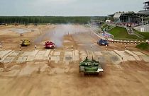 Rússia vence mundial de biatlo para tanques