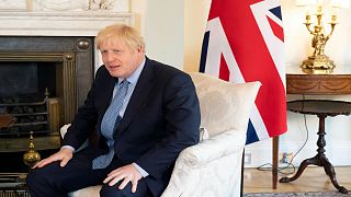 رئيس الوزراء البريطاني بوريس جونسون في لندن يوم 6 أغسطس آب 2019 / رويترز