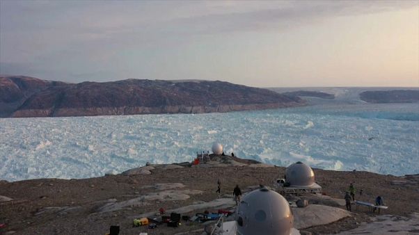 Greenland's Helheim Glacier has melted 10 kilometres over the last six years. Greenland's Helheim Glacier has melted 10 kilometres over the last six years.
