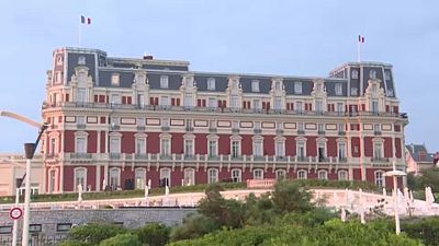 Biarritz in Francia si prepara al G7