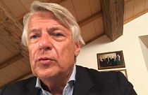 Ferruccio De Bortoli durante l'intervista ad Euronews.