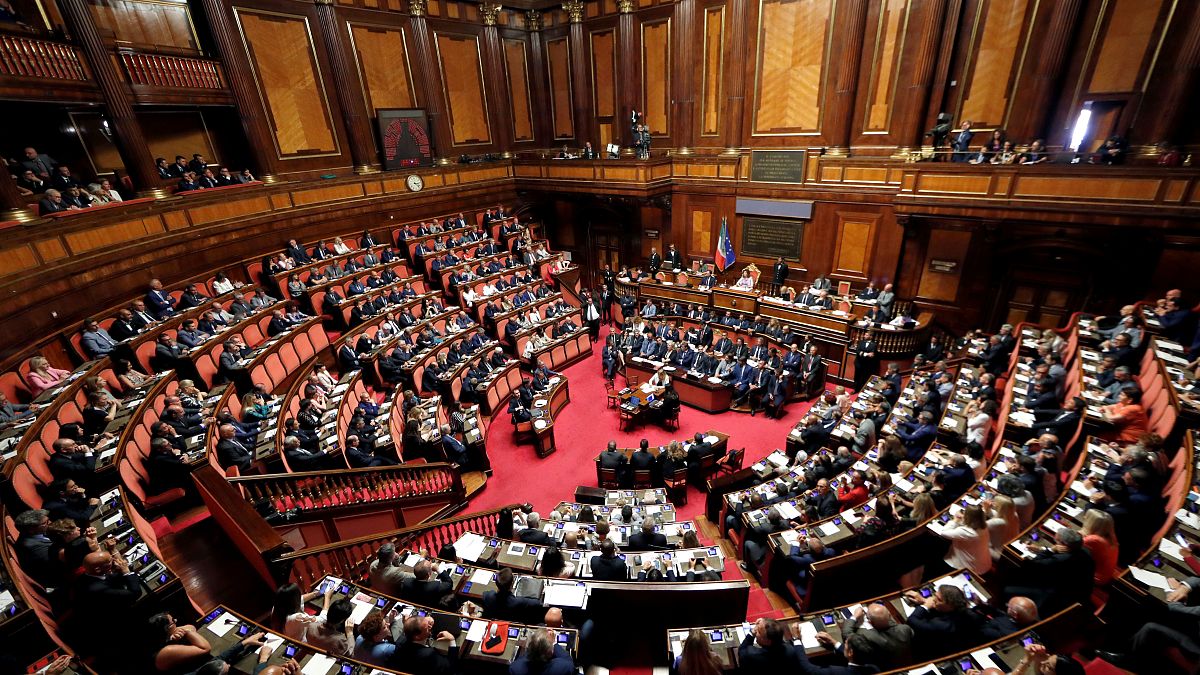 البرلمان الإيطالي خلال إحدى الجلسات (أرشيف)