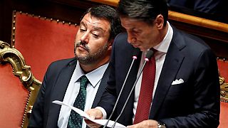 Italy's Prime Minister Giuseppe Conte resigns on Wednesday.