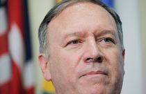 وزير الخارجية الأمريكي مايك بومبيو يتحدث في مقر مجلس الأمن الدولي في الأمم المتحدة بنيويورك يوم الثلاثاء. لوكاس جاكسون - رويترز