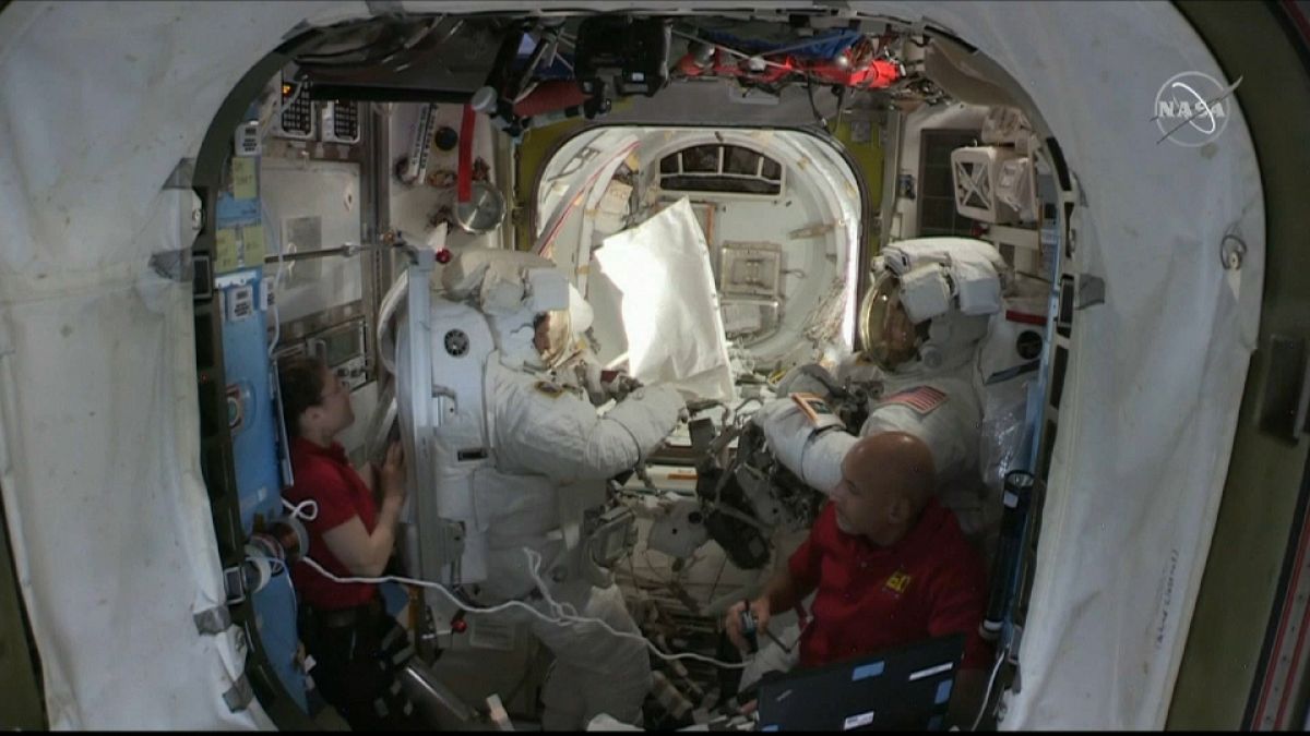 Watch: NASA astronauts conduct ISS spacewalk 