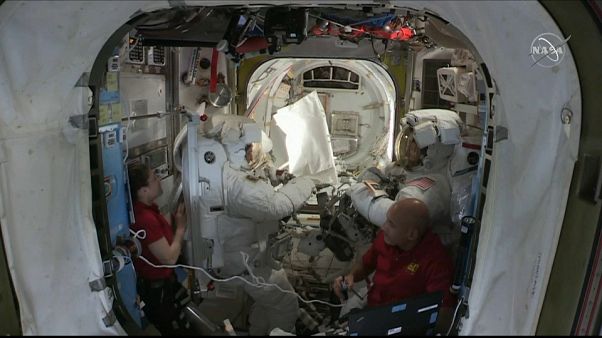 Watch: NASA astronauts conduct ISS spacewalk Watch: NASA astronauts conduct ISS spacewalk