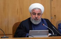 الرئيس الإيراني حسن روحاني خلال لقاء وزاري في طهران (أرشيف)