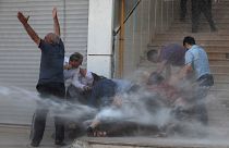 Van'da kayyum protestosuna katılan bir göstericinin dövülerek gözaltına alınmasına tepki