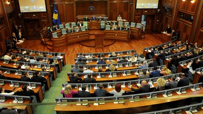 Parlamento de Kósovo, el 22 de agosto de 2019. 