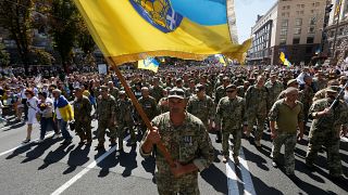 Thousands attend unofficial Independence Day march in Ukraine