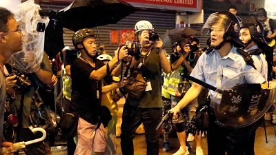Mais violência em Hong Kong
