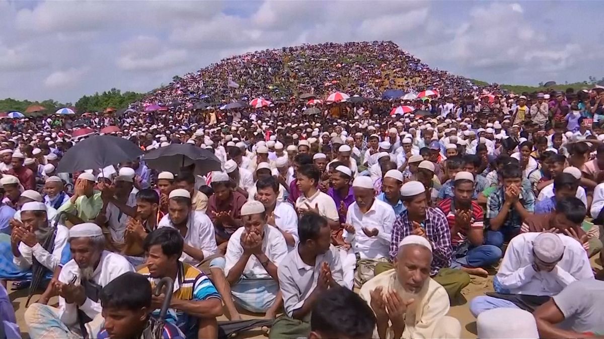 ویدئو؛ مراسم یادبود نسل‌کشی مسلمانان در میانمار