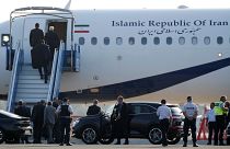 An Iranian government plane landed on the tarmac in Biarritz in a surprise visit during the G7 Summit