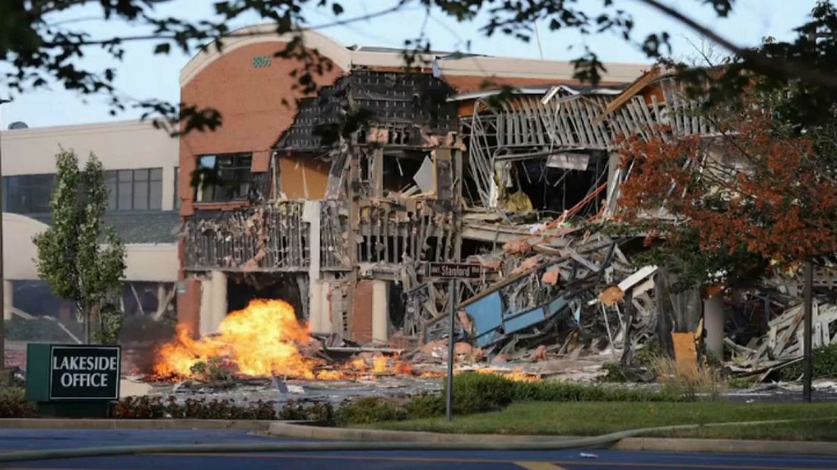 انفجار قوي للغاز الطبيعي يلحق أضرارا جسيمة بمركز تجاري في ماريلاند الأمريكية