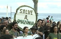 Protestos no Rio de Janeiro contra incêndios na Amazónia