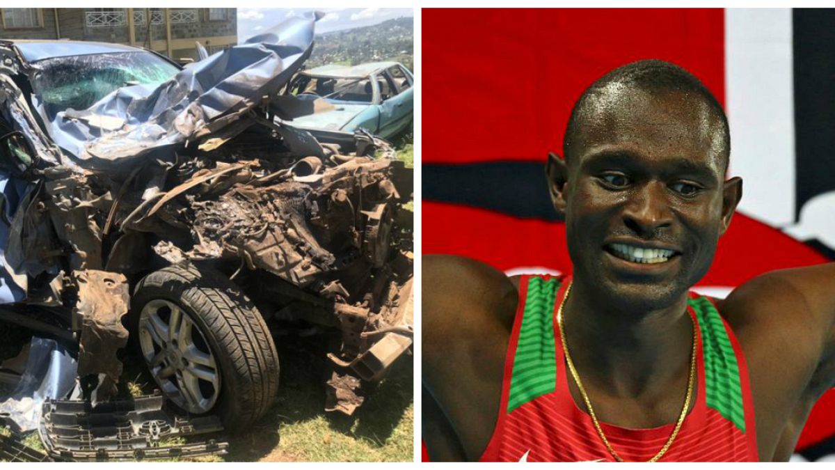 البطل الأولمبي الكيني ديفيد روديشا ينجو من حادث سير مميت