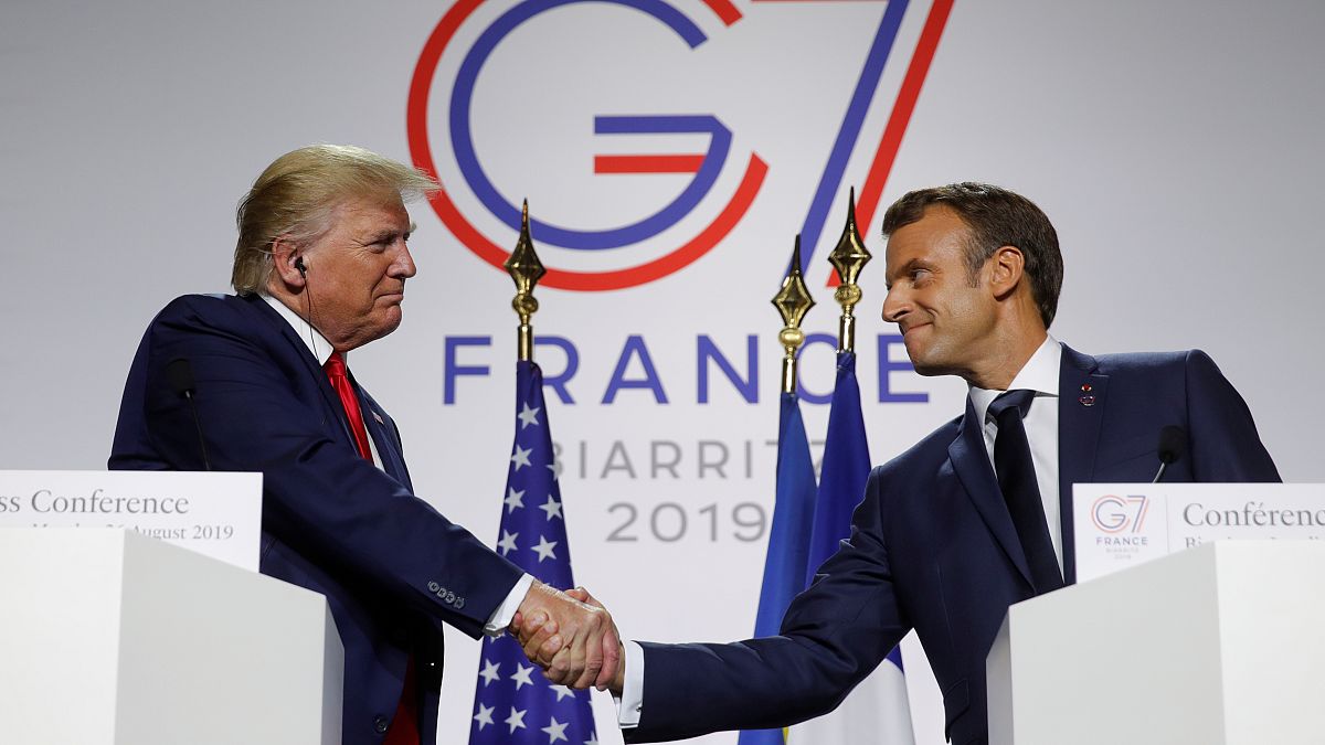 El Trump más constructivo aflora en Biarritz