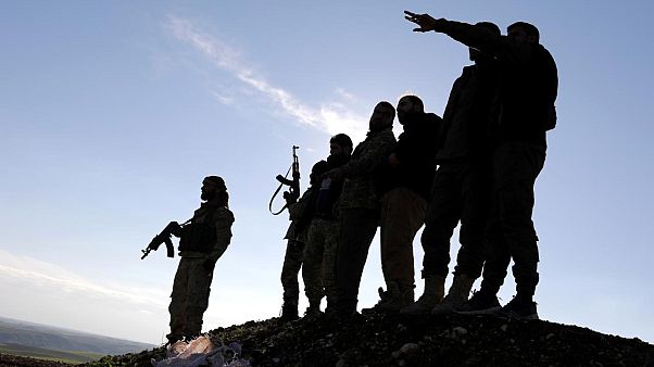 Suriye'nin kuzeyinde YPG güçleri Suriye'nin kuzeyinde YPG güçleri