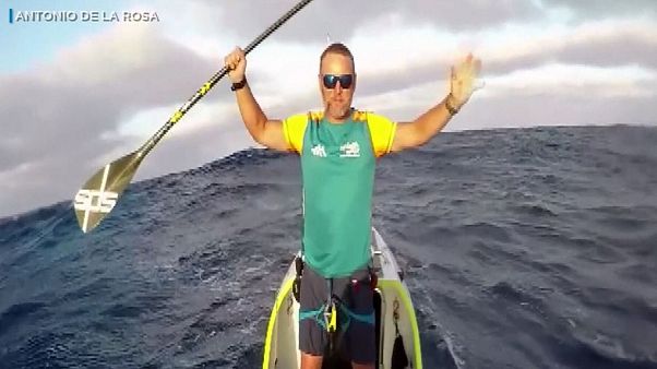 SUP-on evezett át Hawaii-ra egy 50 éves spanyol férfi SUP-on evezett át Hawaii-ra egy 50 éves spanyol férfi
