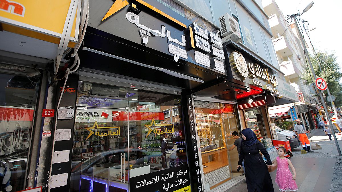 İstanbul'da Suriyeli girişimcilere ait bir dükkan