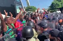 شاهد: مخيم "القرن21" في المكسيك يضج بمهاجرين أفارقة ملوا الانتظار