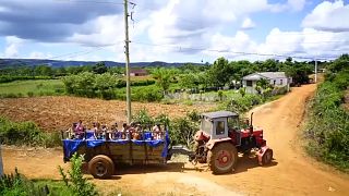 In Cuba's tobacco-growing zone there are no public pools so the community took matters into their own hands