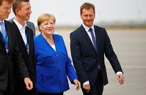Angela Merkel mit Michael Kretschmer in Sachsen