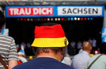 Bucket hat emblazoned with the German Flag